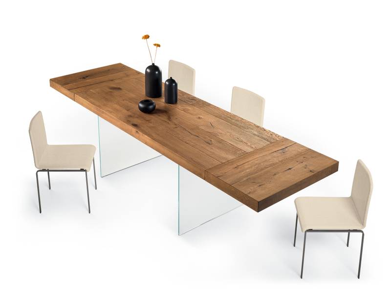 tavolo allungabile in legno naturale | Tavolo Air Allungabile | LAGO