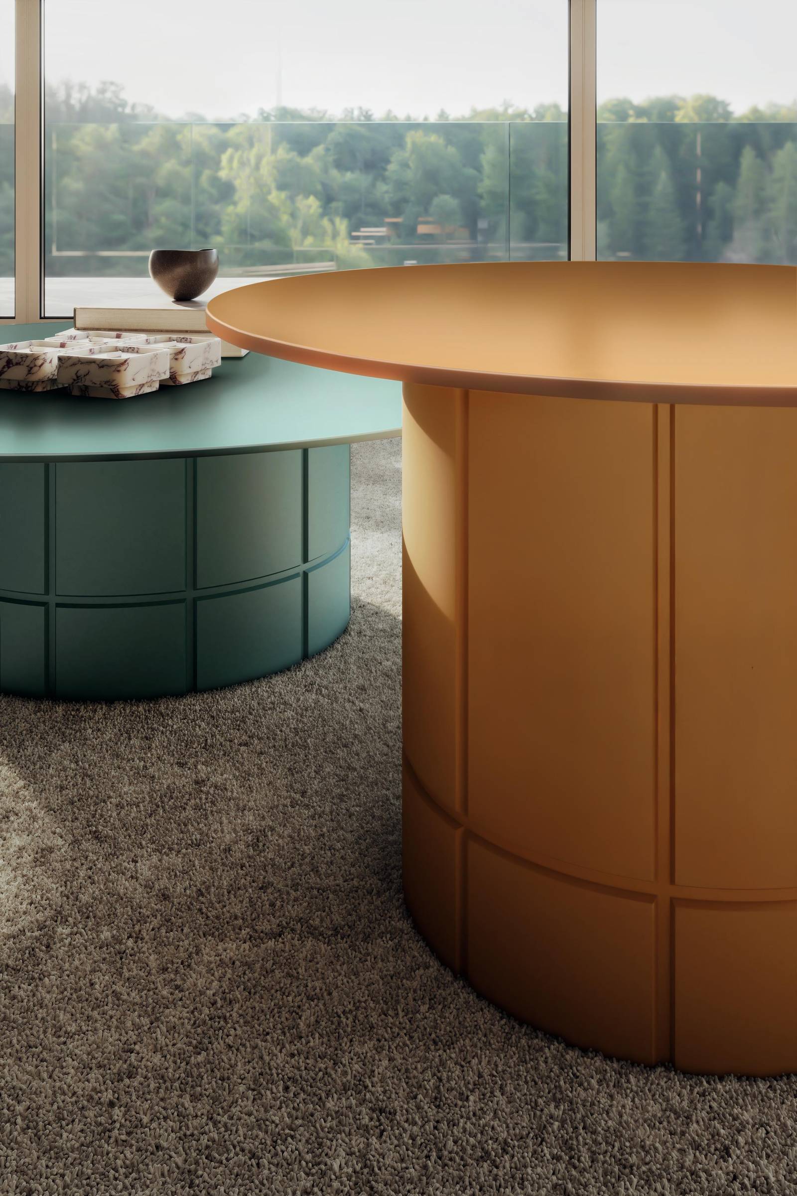 Mesas de centro de diseño de colores para el salón | Mesita Alberoni | LAGO Mesas de centro de diseño de colores para el salón | Mesita Alberoni | LAGO