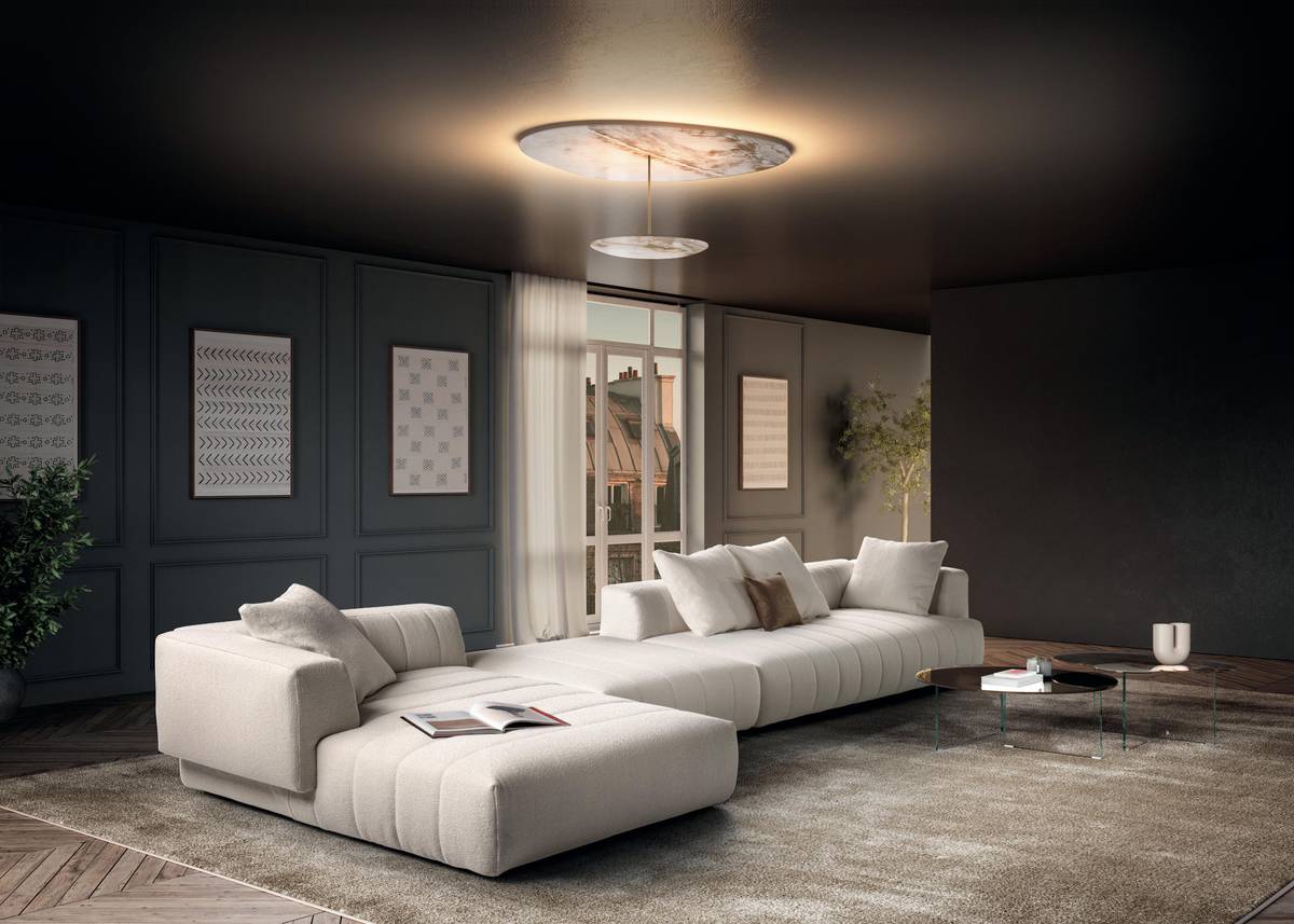xglass clear marble ceiling lamp | Heiko Double Lamp | LAGO xglass clear marble ceiling lamp | Heiko Double Lamp | LAGO