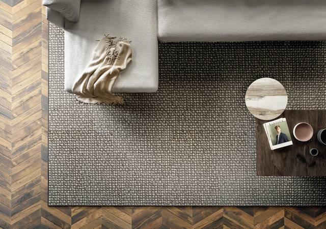 alfombra de salón de diseño | Alfombra Mozek | LAGO