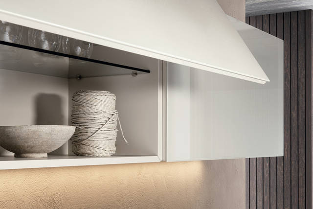dettaglio pensile cucina bianca | Cucina 36e8 | LAGO 