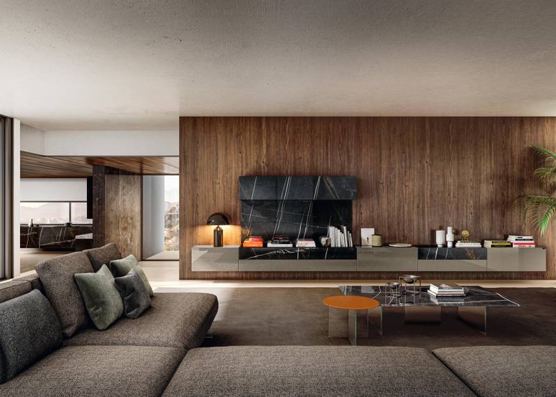 modern living room wall unit | 36e8 Wall Unit | LAGO