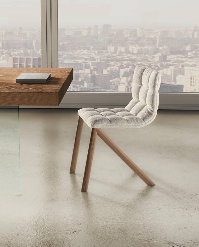 silla de diseño con patas de madera | Silla Mezz'aria| LAGO silla de diseño con patas de madera | Silla Mezz'aria| LAGO