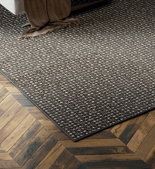 brown designer living room rug | Mozek Carpet | LAGO