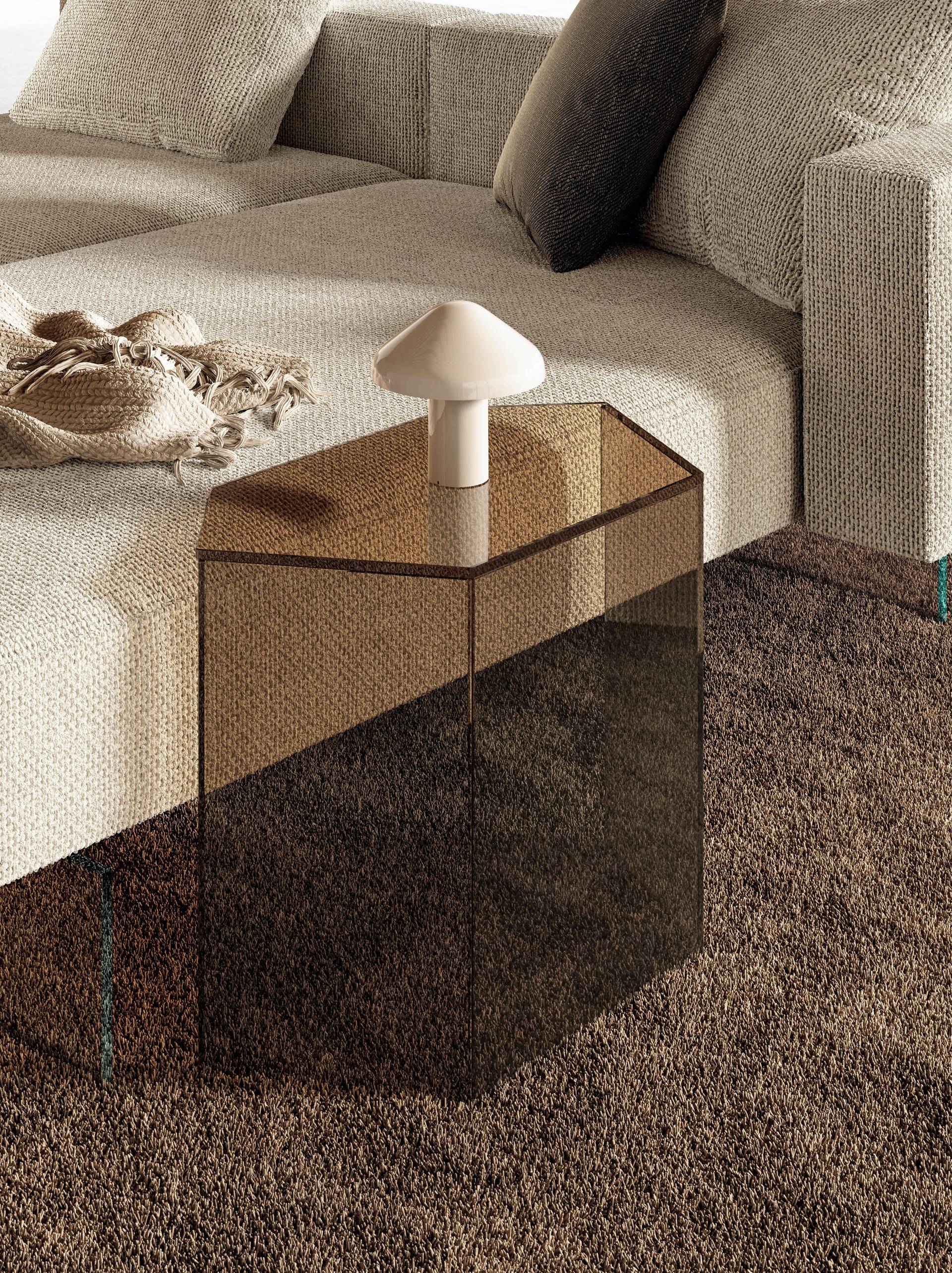 smoked glass coffee table | Livre Coffee Table | LAGO