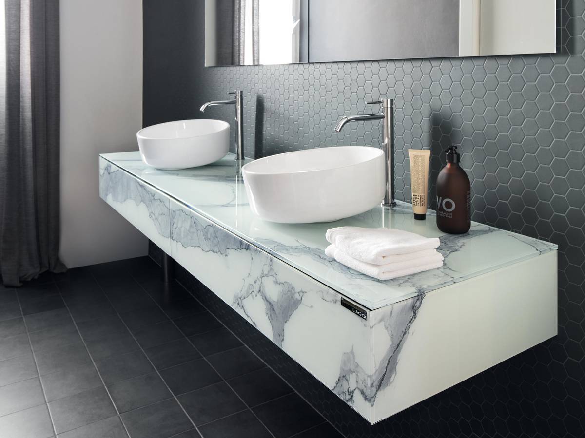 contemporary ceramic sink | Inbilico Basin | LAGO