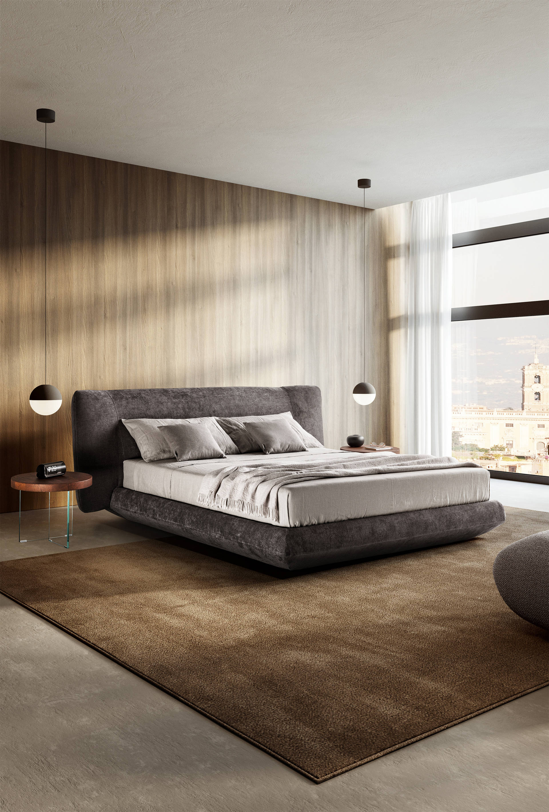 cama contenedor con cabecero tapizado | Cama Bed-In | LAGO bed