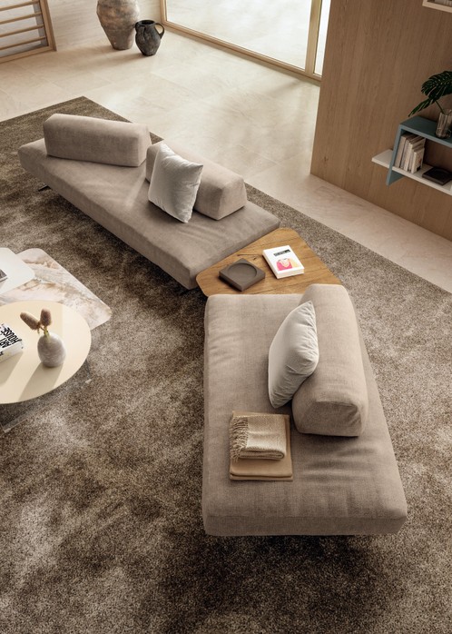 sofá seccional con respaldos móviles | Sofá Air Soft Free | LAGO