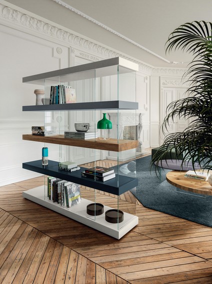 blu double-sided bookcase | Air Bookshelf | LAGO