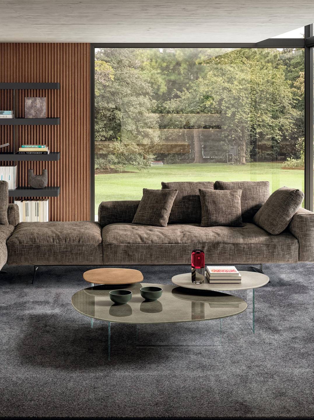 sofá cómodo esquinero marrón | Sofá Air Soft | LAGO