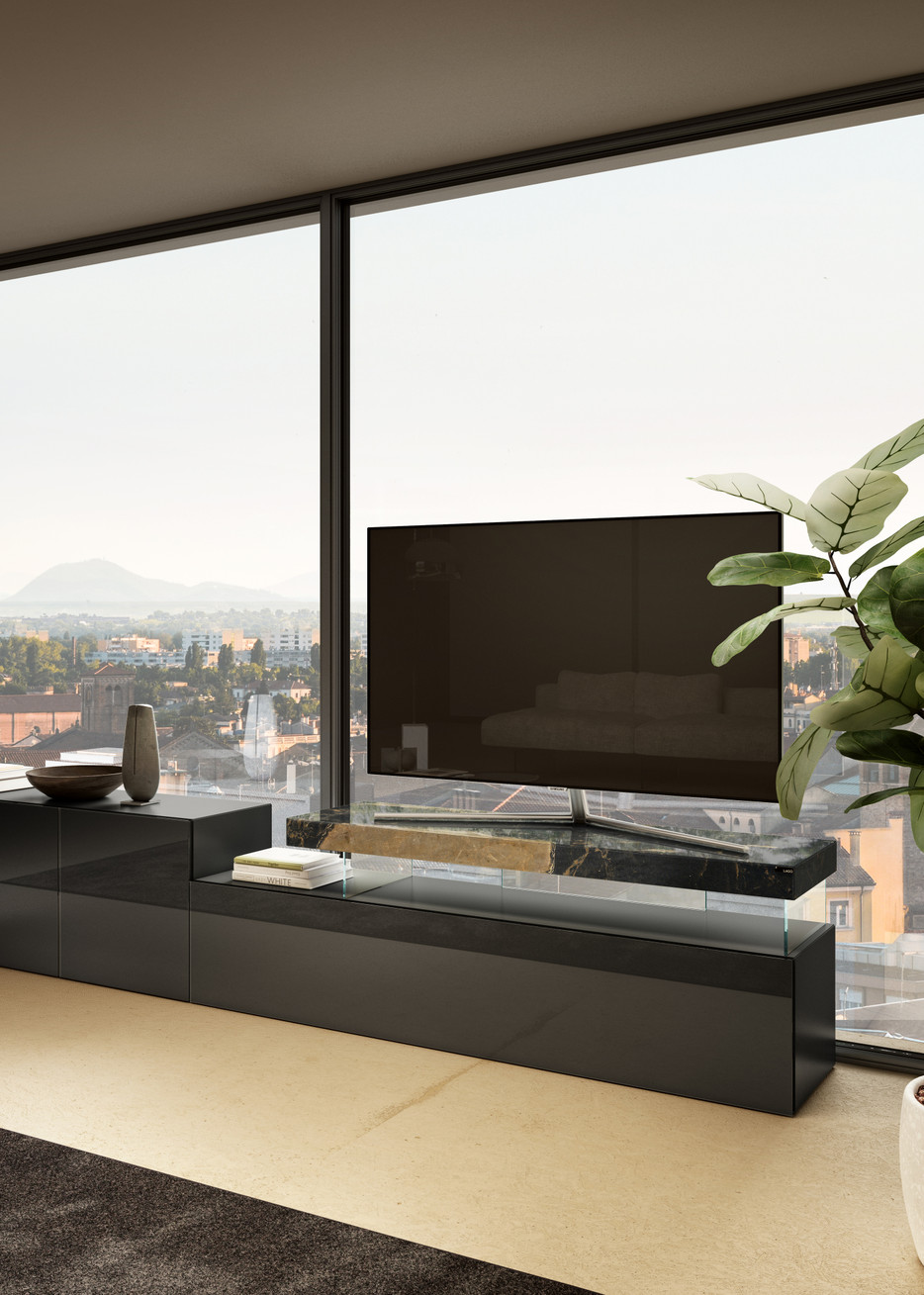 Meuble TV design avec étagère suspendue | Meuble TV Air | LAGO