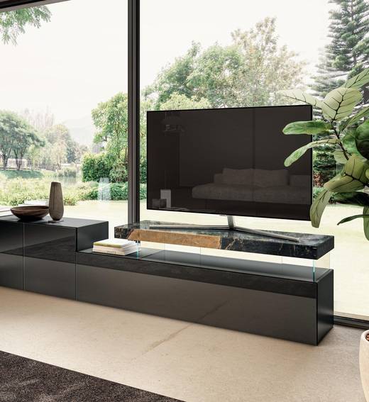 design TV unit with hanging shelf | Air Tv Unit | LAGO