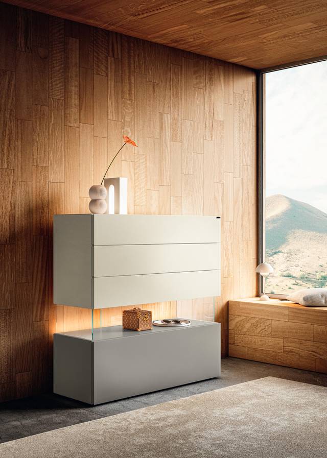white chest of drawers for bedroom | Air Dresser| LAGO 