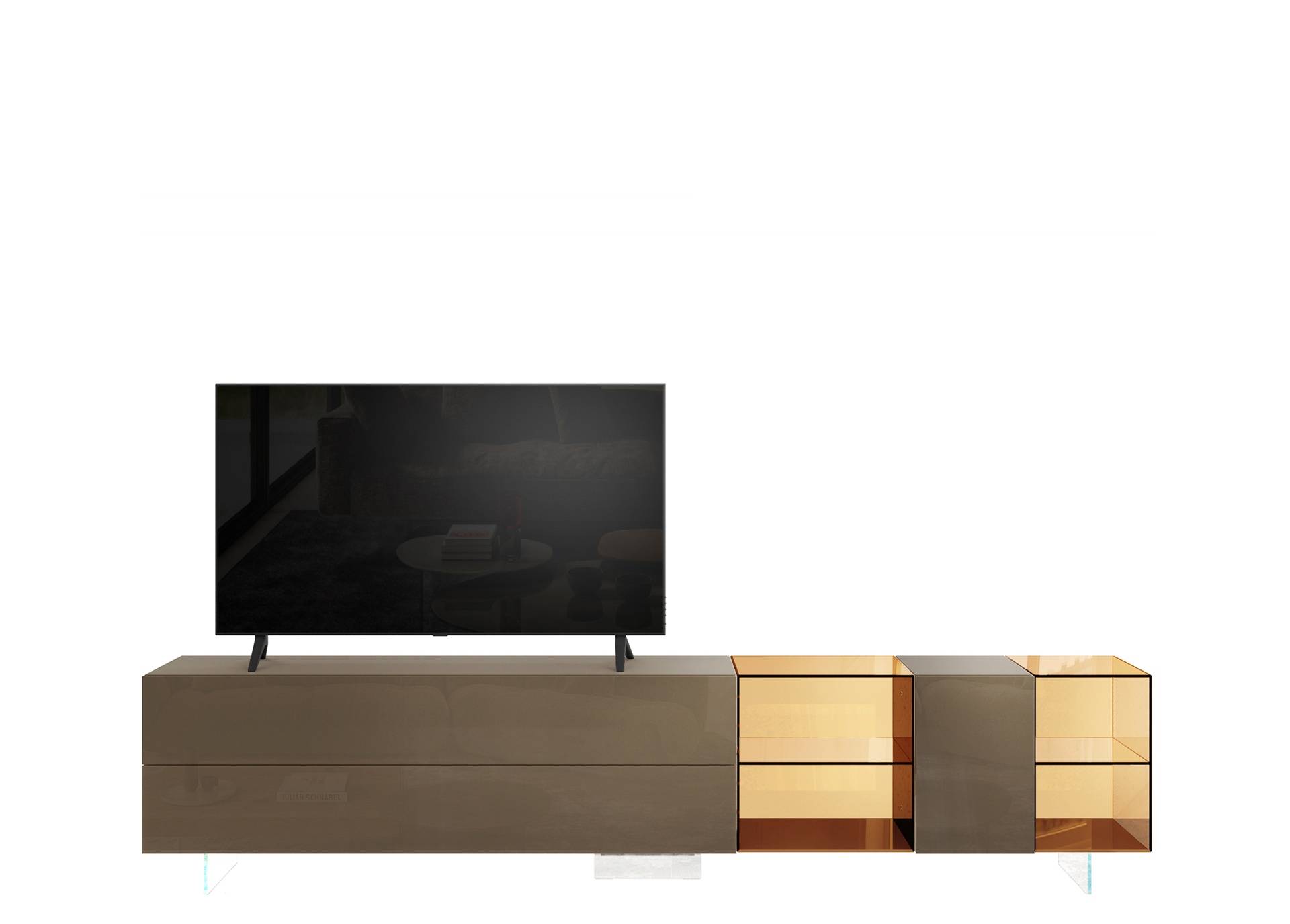 Mueble Tv 36e8 Glass 2661-1 | LAGO