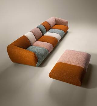 coloured strip sofa | Not Only White Sofa | LAGO coloured strip sofa | Not Only White Sofa | LAGO