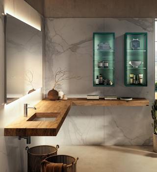 angular wooden basin | Depth Basin | LAGO angular wooden basin | Depth Basin | LAGO