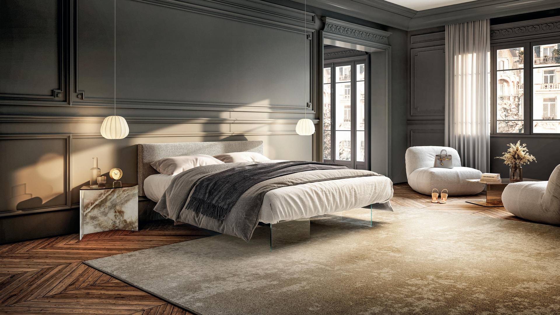 dormitorio completo | Cama Air | LAGO dormitorio completo | Cama Air | LAGO