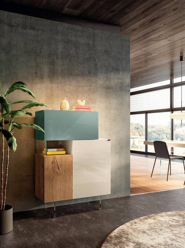 buffet moderne en bois et verre | Buffet  36e8 | LAGO