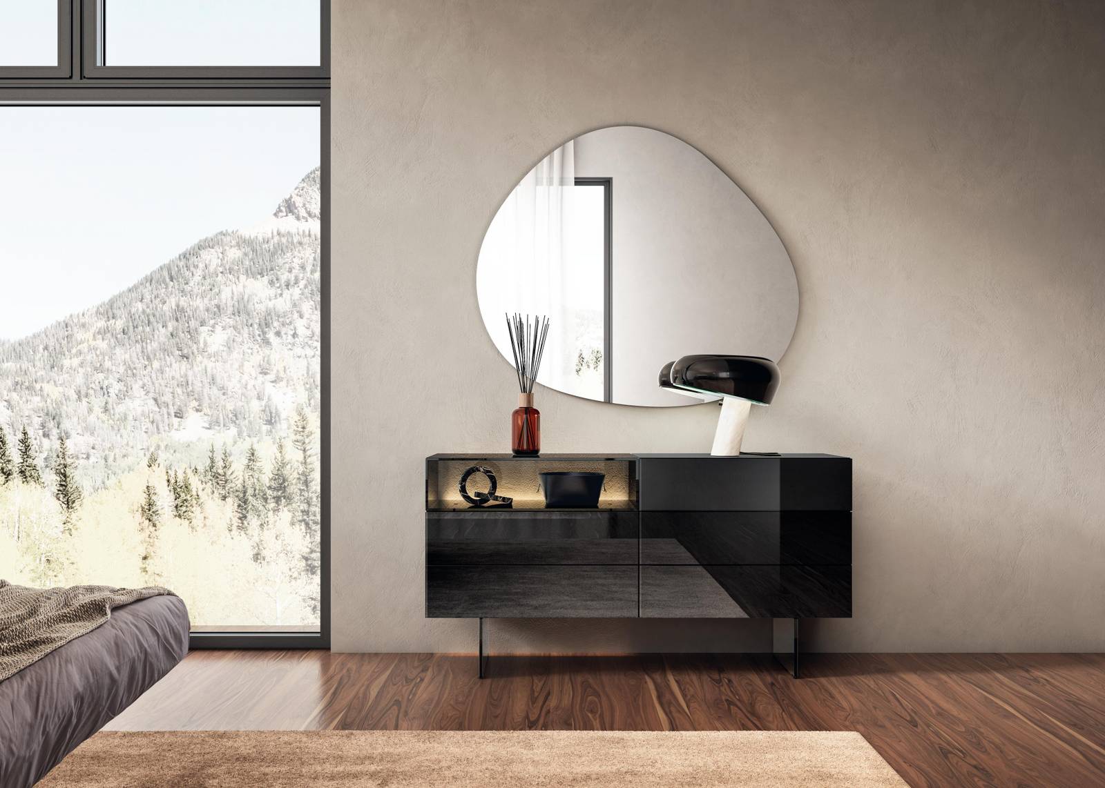 black polished glass dresser | 36e8 Glass Chest of Drawers | LAGO black polished glass dresser | 36e8 Glass Chest of Drawers | LAGO