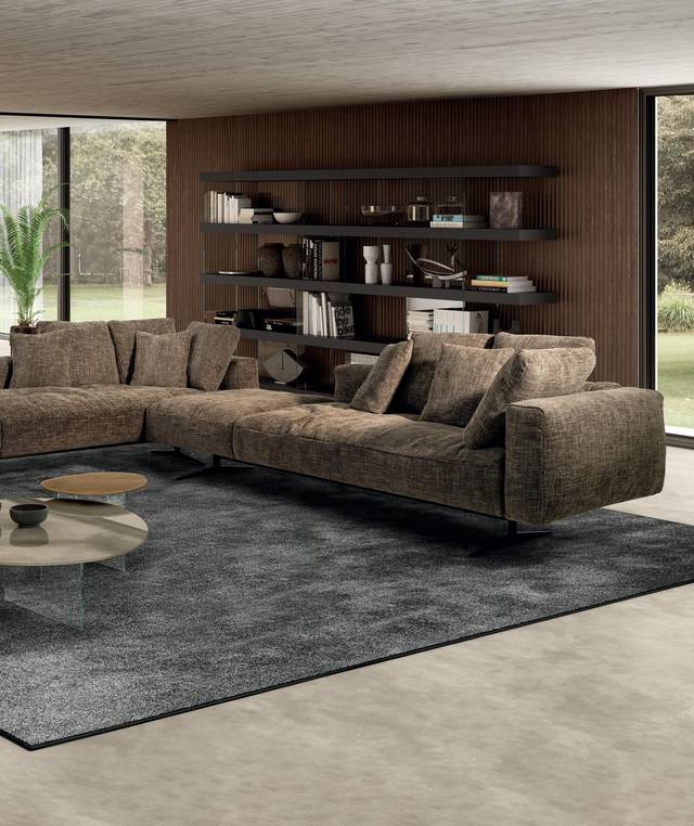 modern brown corner sofa | Air Soft Sofa | LAGO modern brown corner sofa | Air Soft Sofa | LAGO