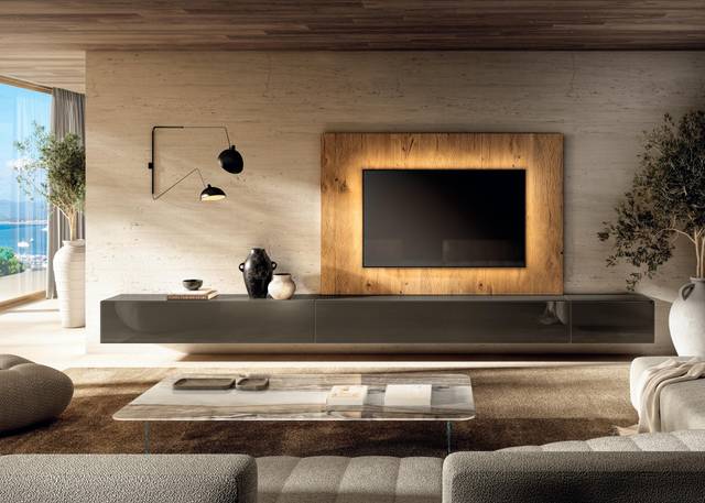 sistema de pared con paneles de madera | Pared Equipada 36e8 | LAGO sistema de pared con paneles de madera | Pared Equipada 36e8 | LAGO