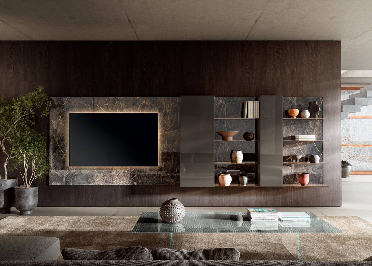 Pared Equipada de salón moderno | Pared Equipada 36e8 | LAGO