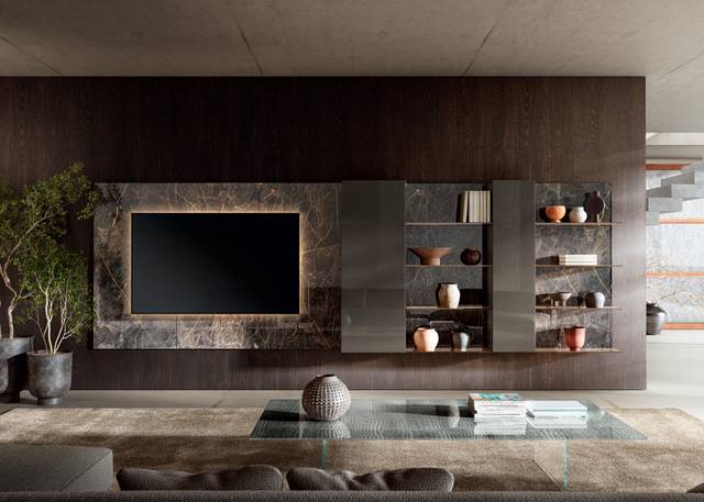 modern living room wall unit | 36e8 Wall unit  | LAGO