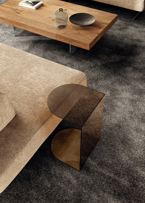 table basse en verre fumé | Table Basse Tell | LAGO