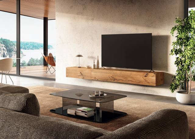 living room wooden TV unit | 36e8 Tv Unit | LAGO