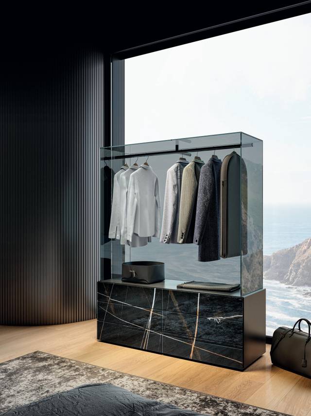 vestidor abierto de cristal | Vestidor Air | LAGO vestidor abierto de cristal | Vestidor Air | LAGO
