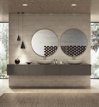 mueble de baño con dos lavabos | Lavabo Elyssa | LAGO mueble de baño con dos lavabos | Lavabo Elyssa | LAGO