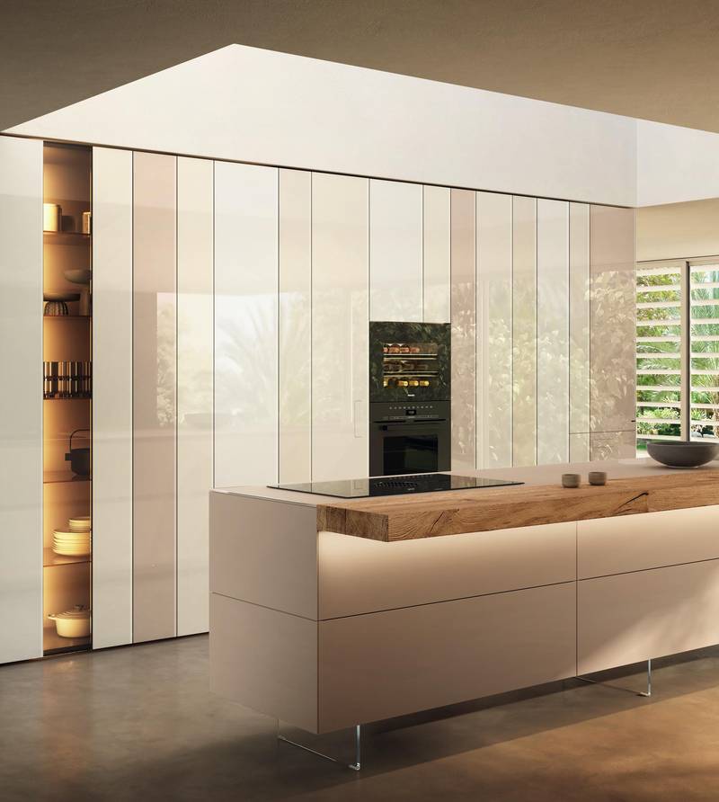 cucina con isola e piano snack in legno | Cucina 36e8 Cut | LAGO cucina con isola e piano snack in legno | Cucina 36e8 Cut | LAGO