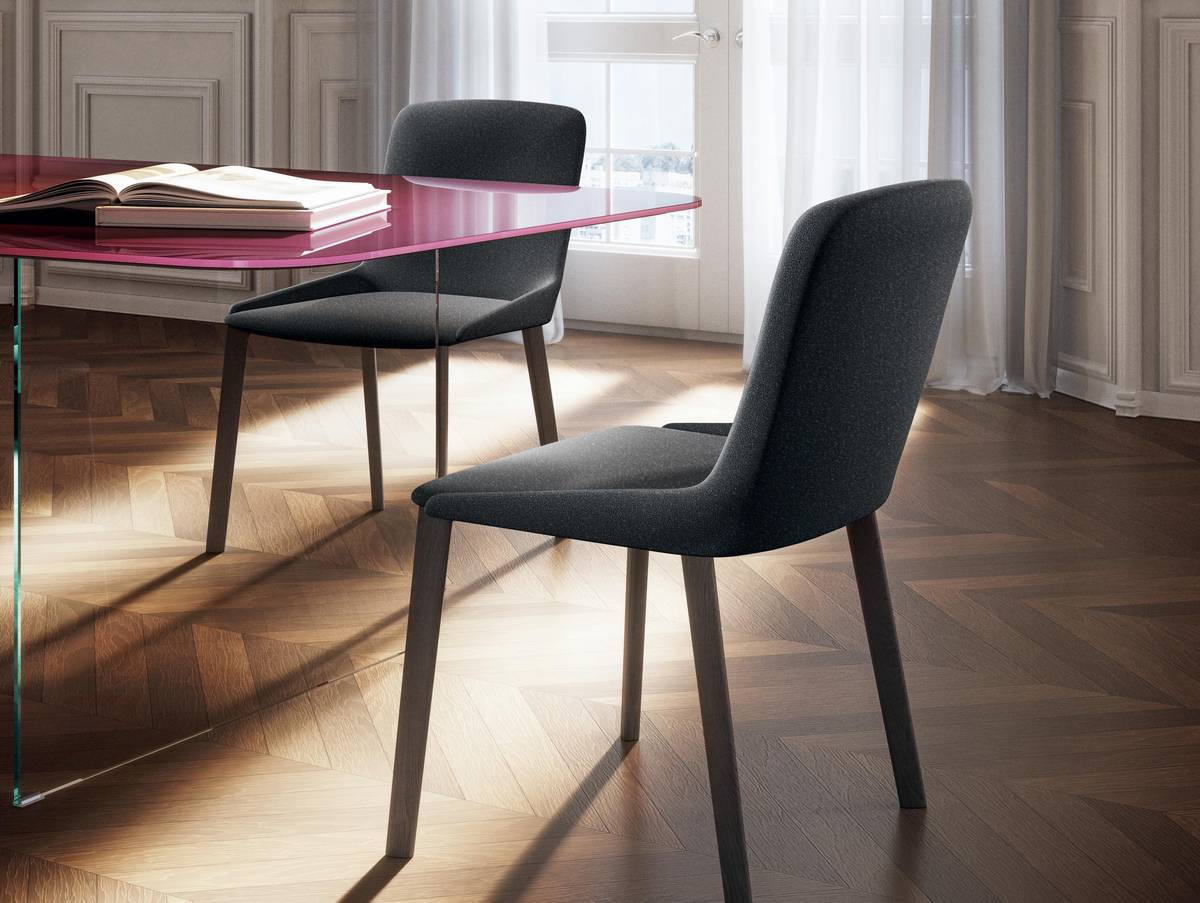 silla de diseño en madera y tela | Silla Amida | LAGO silla de diseño en madera y tela | Silla Amida | LAGO