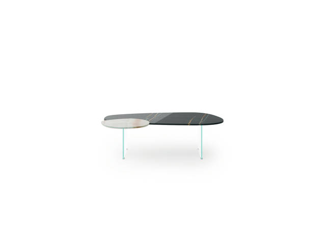 xglass marble blendie occasional table  | LAGO