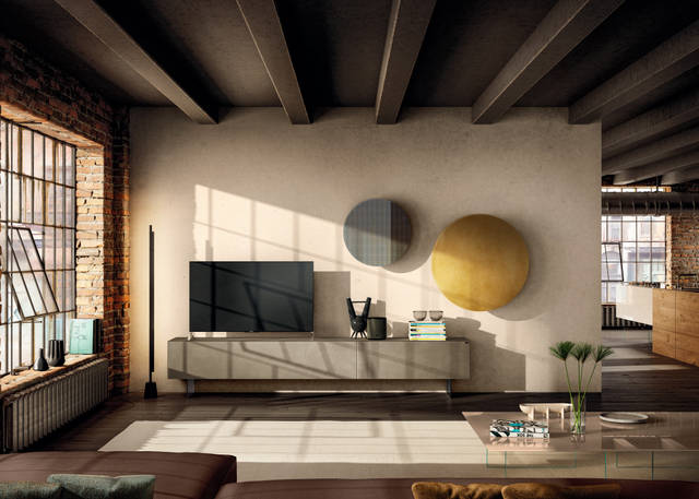 glass tv unit for living room | Materia Tv Unit | LAGO