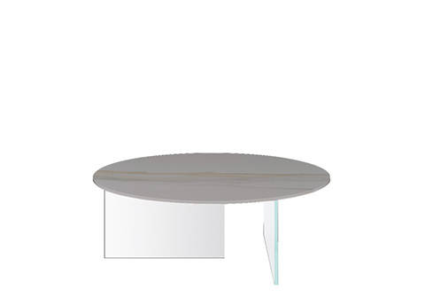 Air XGlass Round coffee table 1975X | LAGO