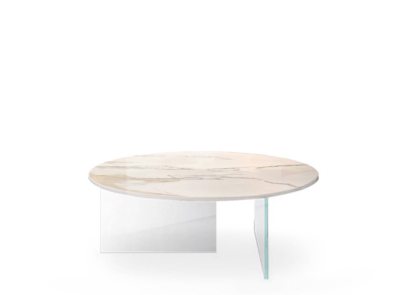 Air XGlass Round coffee table 1975X | LAGO