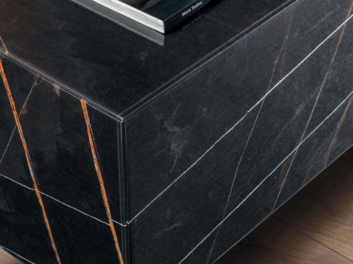meuble tv en marbre noir | Mueble Tv Materia | LAGO meuble tv en marbre noir | Mueble Tv Materia | LAGO