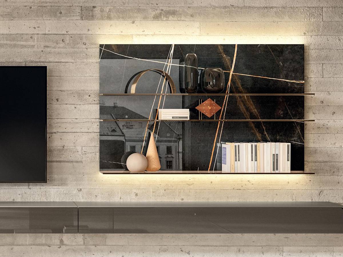 parete attrezzata dal design moderno | Parete Attrezzata Glasserie | LAGO