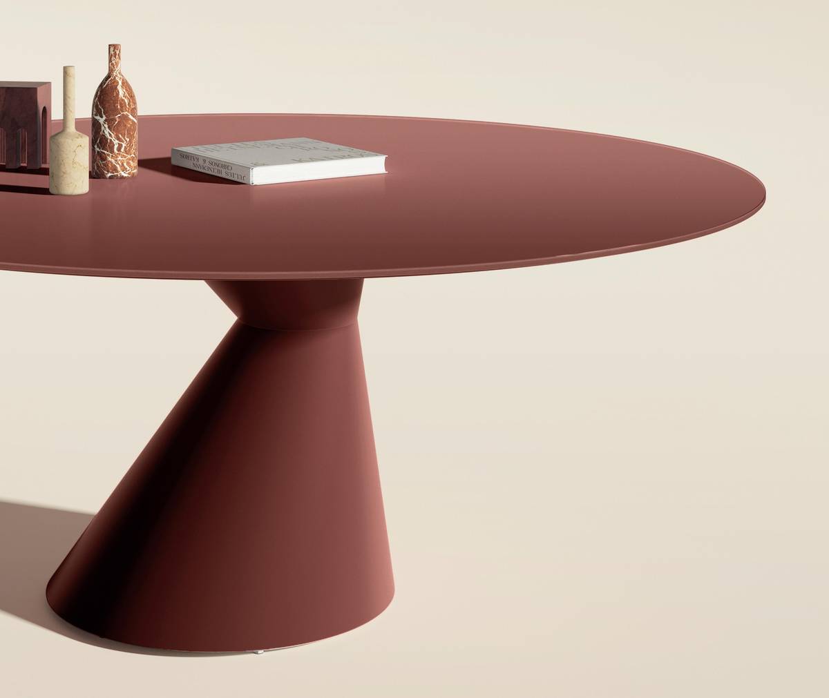 table ronde rouge | Table Chapeau | LAGO table ronde rouge | Table Chapeau | LAGO