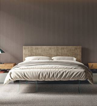 letto moderno con testiera in tessuto per camera da letto | Letto Air | LAGO letto moderno con testiera in tessuto per camera da letto | Letto Air | LAGO