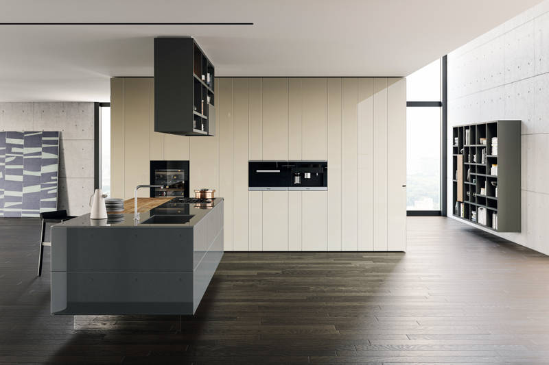 cucina ad isola con pensile | Cucina 36e8 | LAGO