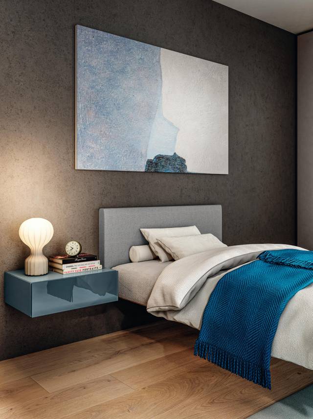blue wall-mounted bedside table | Kids&Youg | LAGO blue wall-mounted bedside table | Kids&Youg | LAGO