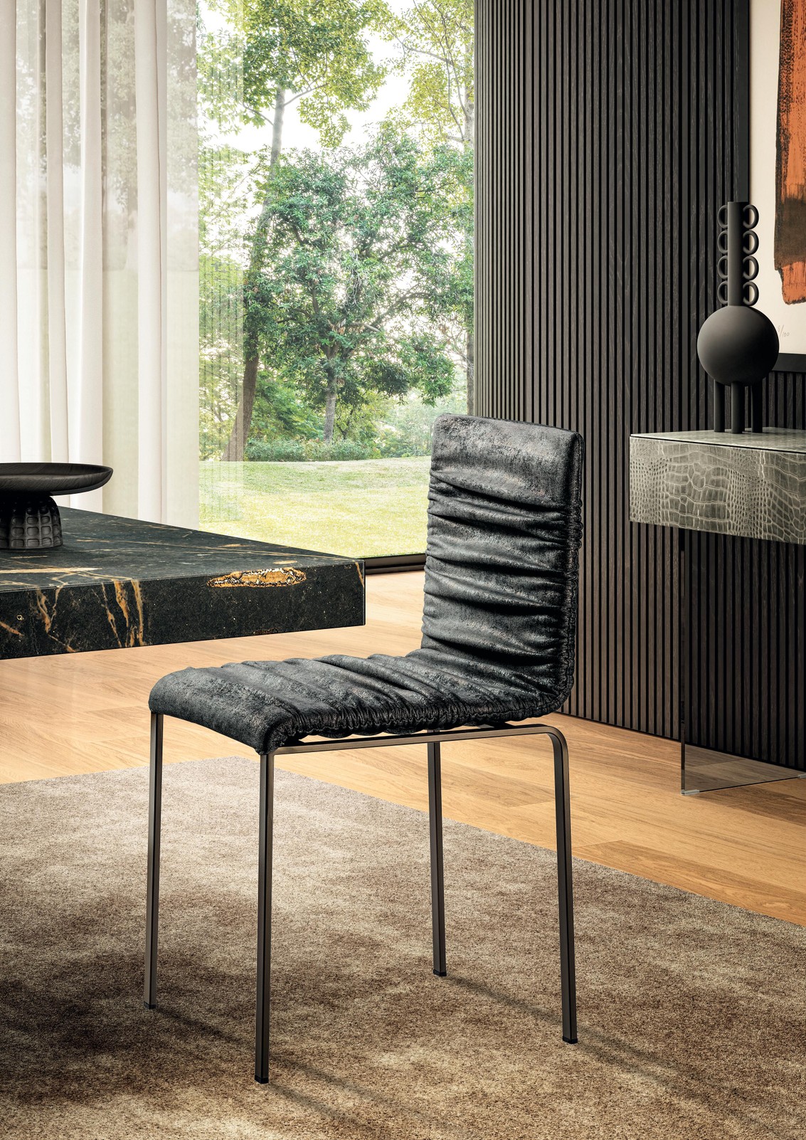 Silla de comedor tapizada | Silla Dangla | LAGO