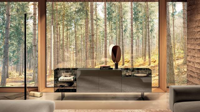 smoked glass sideboard | 36e8 Glass Sideboard | LAGO smoked glass sideboard | 36e8 Glass Sideboard | LAGO