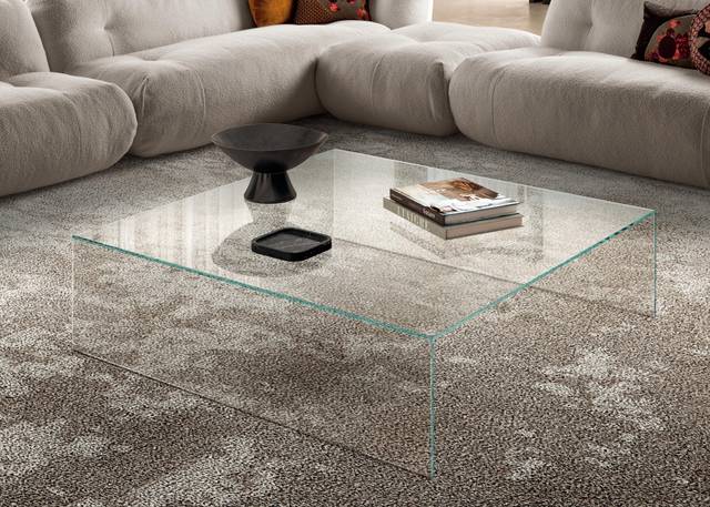 Mesa de centro de cristal transparente | Mesita UpGlass | LAGO Mesa de centro de cristal transparente | Mesita UpGlass | LAGO