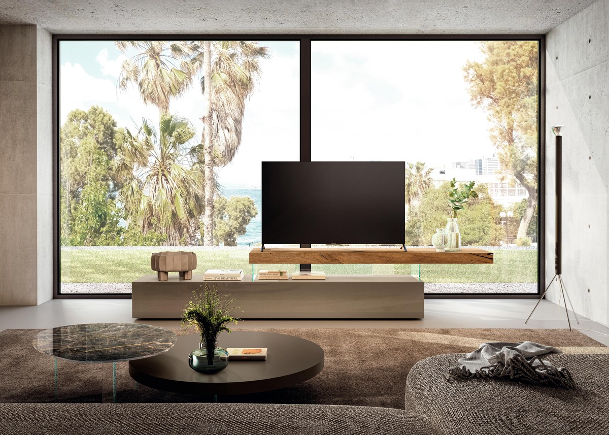 mobile tv design con mensola in legno | Mobile Tv Air  | LAGO