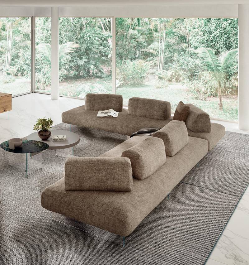 modular sofa with freestanding backrests | Air Soft Free Sofa | LAGO modular sofa with freestanding backrests | Air Soft Free Sofa | LAGO