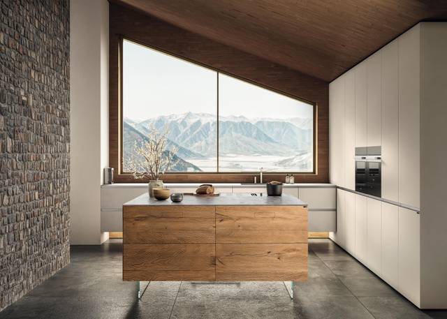 cuisine avec îlot carré | Cuisine 36e8 Cut | LAGO cuisine avec îlot carré | Cuisine 36e8 Cut | LAGO