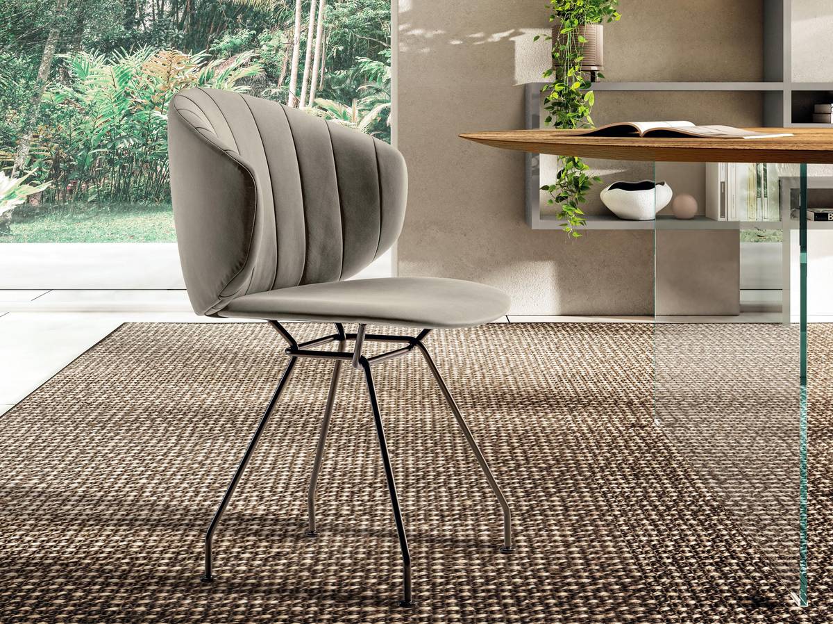 sedia di design moderna in tessuto | Sedia Ruffle | LAGO sedia di design moderna in tessuto | Sedia Ruffle | LAGO